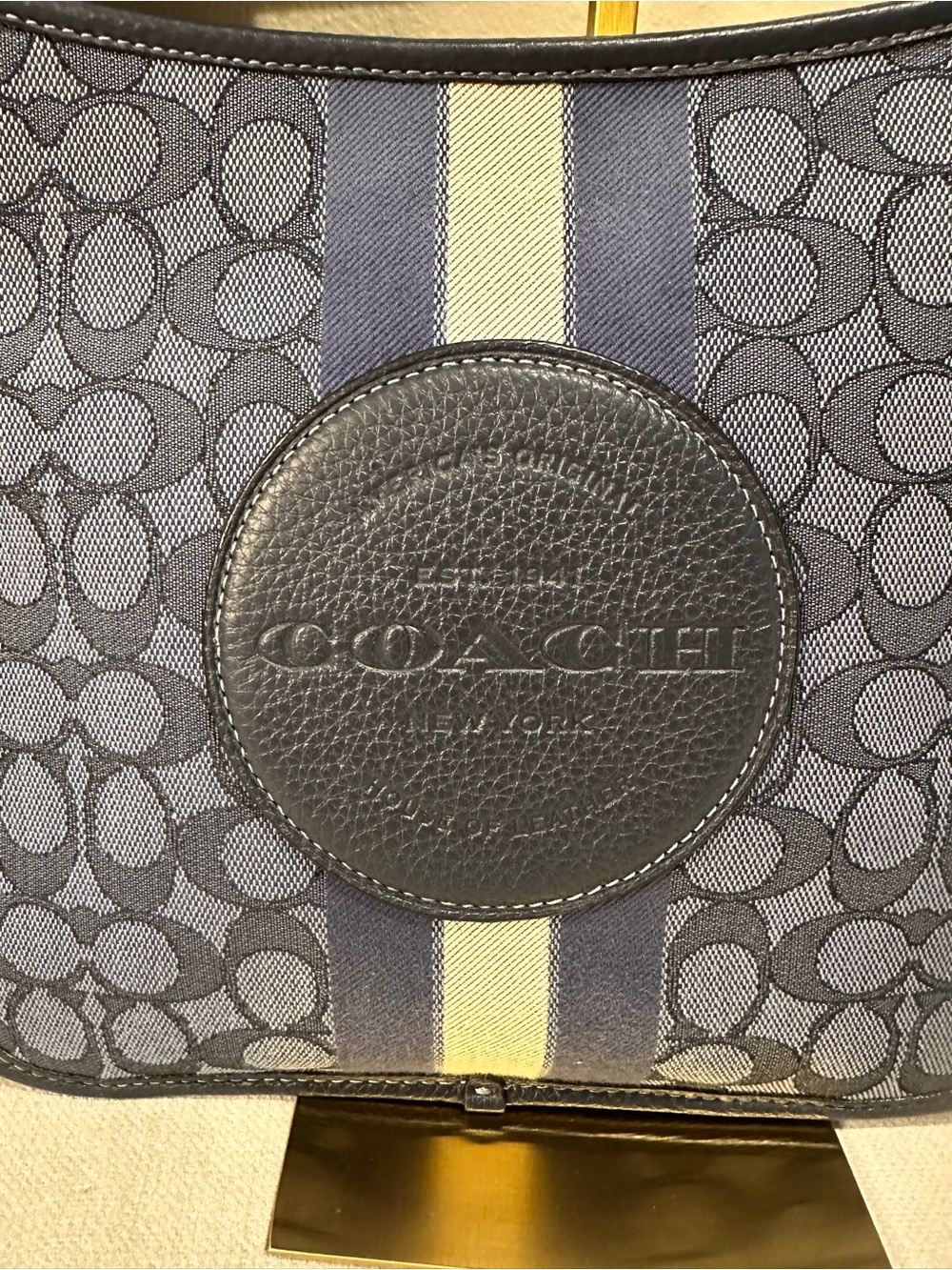 Coach Dempsey Signature File bag Crossbody with Center Stripe M22 - Picture 6 of 12